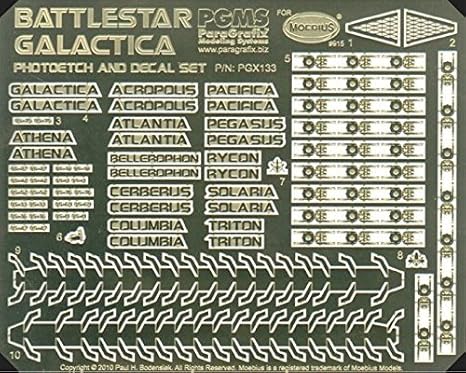 Battlestar Galactica Model Photoetch and Decal Set PGX133