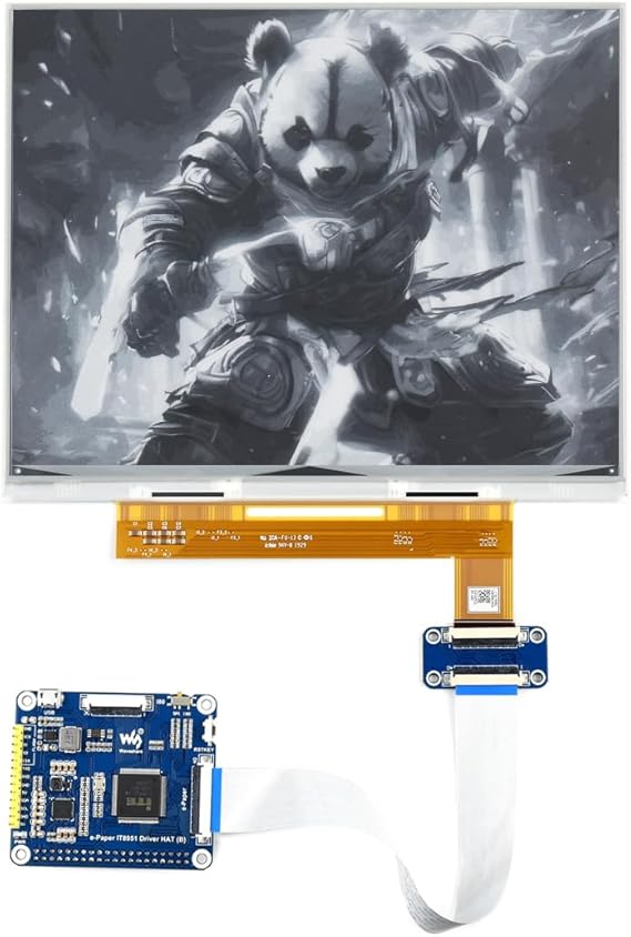 Waveshare 10.3" E-Paper E-Ink Display Hat for Raspberry Pi4B/3B+/3B/2B/B+/A+/Zero/Zero W/WH/Zero 2W 1872x1404 Pixels Black/White 2-16 Gray Scale USB/SPI/I80 Partial Refresh