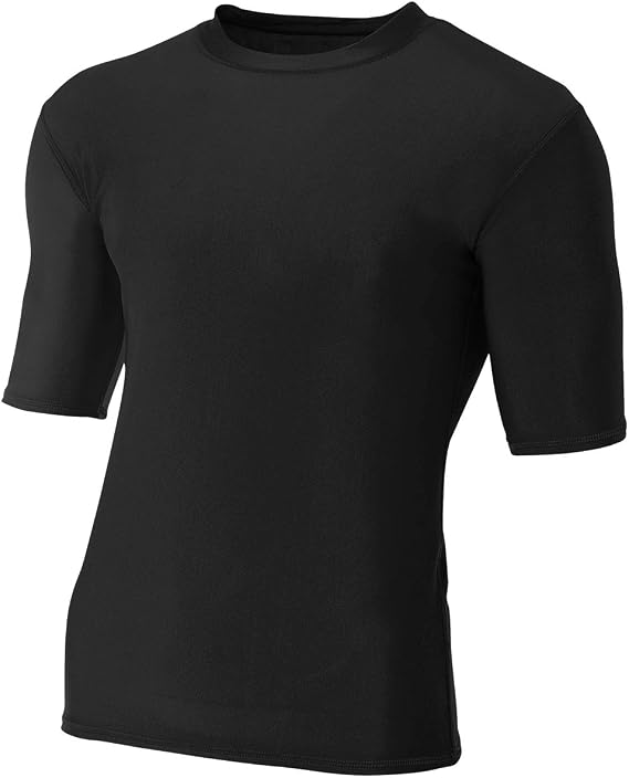 A4 Men's Compression Crew 1/2 Sleeve