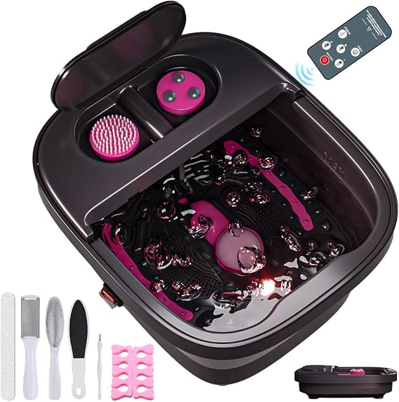 Collapsible Foot Bath, Foot Spa Bath Massager with Heat