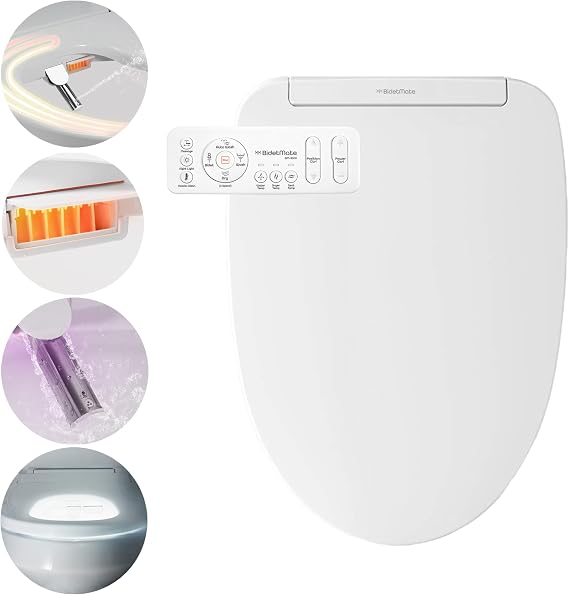 BidetMate 3000 Series Electric Bidet Toilet Seat, Heated Water and Seat