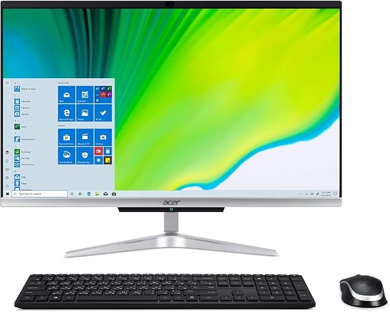 Acer Aspire C24-963-UR14 AIO Desktop, 23.8" Full HD Display, 10th Generation Intel Core i5-1035G1, 12GB DDR4, 512GB NVMe M.2 SSD, 802.11ac WiFi 5, Wireless Keyboard and Mouse, Windows 10 Home