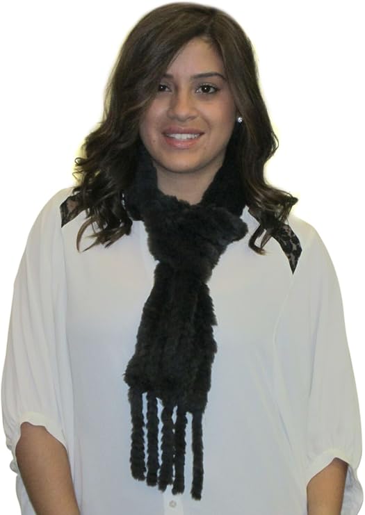 Sheared Mink Knitted Neck Warmer & Collar