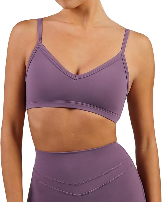 Flourish Blossom Womens Medium Support Adjustable Workout Tops Minimalist Sports Bra