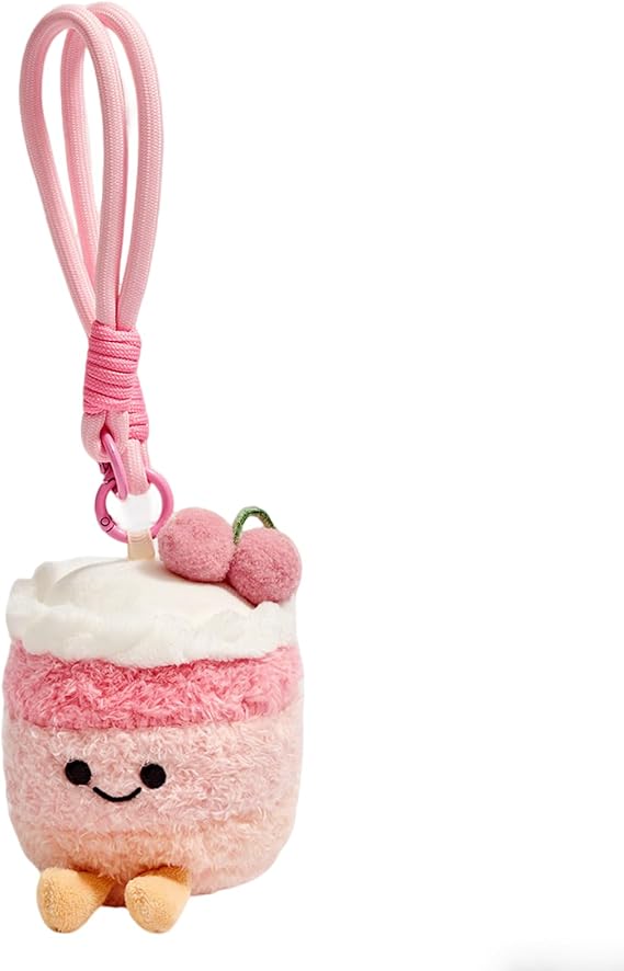 Plush Bunny Rabbit Keychain, Bag Charms for Handbags Tote Bags Book Purse Wristlet Cute Fluffy Accessory for Women