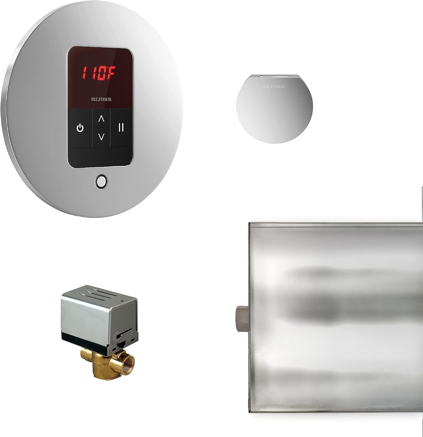 Mr. Steam BasicButler Round Package Polished Chrome