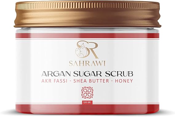 Sahrawi Argan Sugar Scrub with Aker Fassi powder