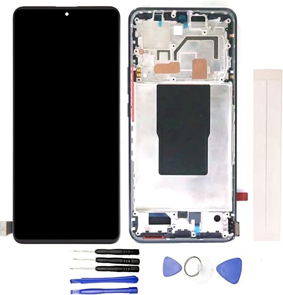 Jaytong LCD Replacement for Xiao-mi 12T / 12T Pro LCD Display Touch Screen Assembly (with Blue Frame)