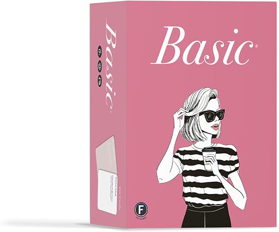 Basic Party Game - Hilarious Girls Night Card Game for Bachelorette Parties - 350 Questions, Answers and Dares, Ages 17+, 4-10 Players, 30-60 Minute Playtime, Made by Fitz Games