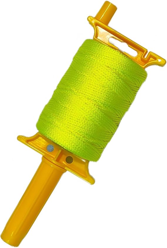 600 Ft Mason String Line with Handle,Reloadable Reel,#18 Braided Nylon Line