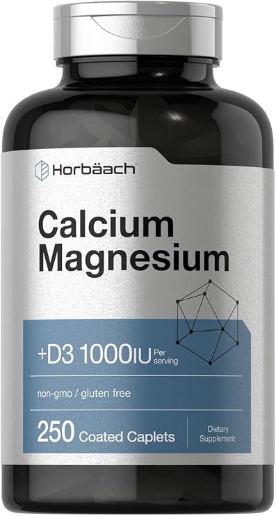 Horbaach Calcium Magnesium with Vitamin D3 | 250 Caplets