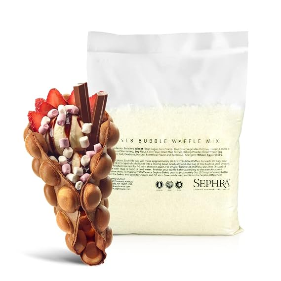Sephra Bubble Waffle Mix - 5lb Bag - Just Add Water