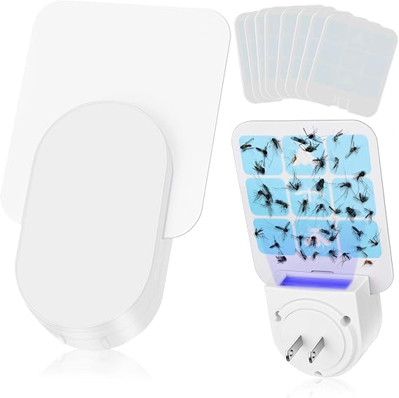 Flying Insect Trap, Plug-in Fruit Fly Traps for Indoors, Effectively Traps Gnats, Fruit Flies & All Flying Insects, Safe Design Ideal for Every Corner of Your Home(2 Pack)