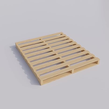 Treaton, Heavy-Duty 2-Way Entry Wooden Pallet 38x36x5, Industrial-Grade Hardwood Shipping Pallet, Durable, Reusable, Stackable, Easy to Handle, Commercial Use as a Floor-Pallet, 5 Pack