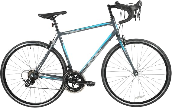 Ammaco Pace Road Racing Sports Bike Drop Bar 700c Wheel 56cm Frame Grey Blue