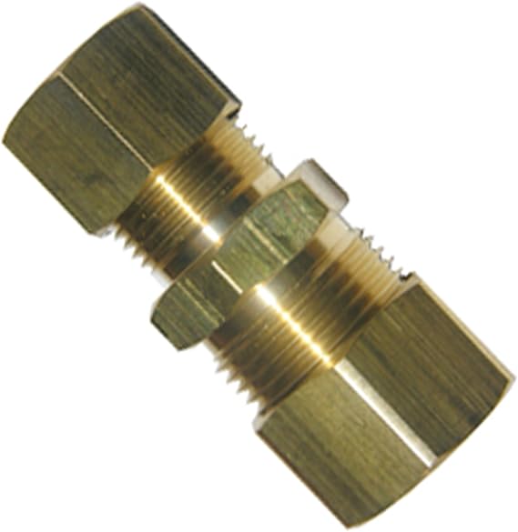 LASCO 17-6247 1/2-Inch Compression by 3/8-Inch Compression Brass Union