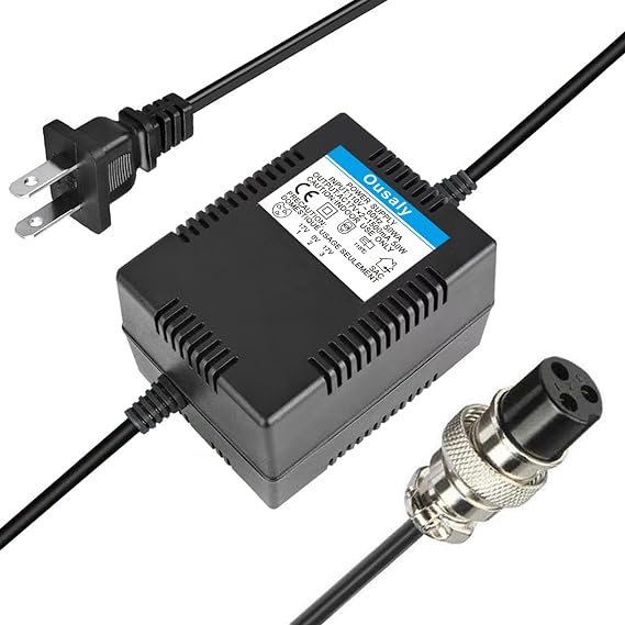 AC17VX2 1500mA for Mixing Console Mixer Power Supply AC Adapter 3-Pin Connector Plug for Yamaha F4/F7/6FX/MG82X/MG10U/MG10xuf/PA-10/Alesis Multimix 8 USB/MG16/MG166CX/MG166C/ MX1804X,Pedalboard Power