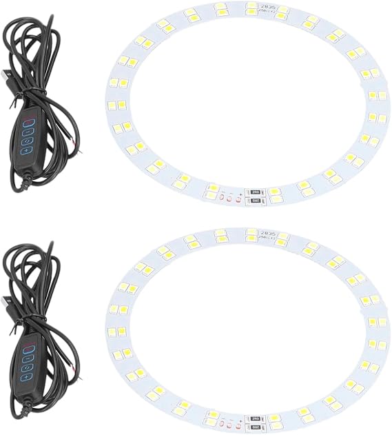 Ceiling Fan Ring Light, 2PCS Rings Light 3v5v 10w Makeup Light