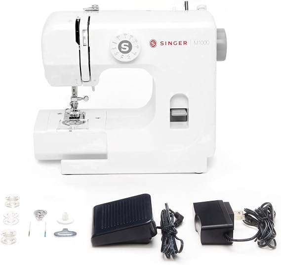 SINGER M1000 (White) Portable Mending Machine with Accessory Kit
