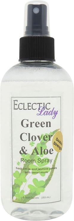 Green Clover & Aloe Room Spray (Double Strength), 8 oz, Home, Room, Office