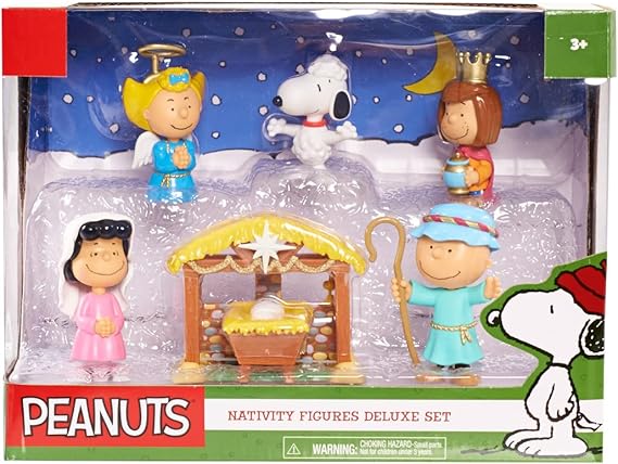 Peanuts Christmas Nativity Deluxe Figure Set