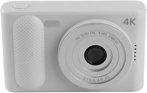 4K Digital Camera, 2.4in Screen 48MP 1080P HD 16X Digital Zoom Autofocus Camera Camera, Micro SLR Camera Compact Camera Vlogging Camera for Teens Beginner Adult (Silver)