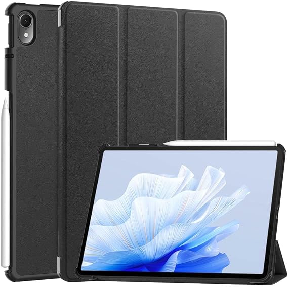 Kepuch Custer Case Compatible for Huawei MatePad 11.5 S 2024, MatePad 11.5" S, MatePad Air 11.5,Ultra-Thin PU-Leather Hard Shell Cover - Black