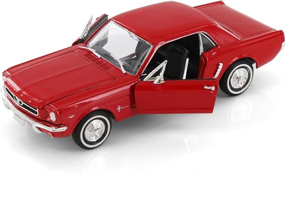 Welly 1964 1/2 Ford Mustang Coupe, Red 22451WR - 1/24 Scale diecast Model car