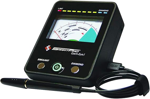 Gem Tester Gemstones Identifying Machine Diamond Moissanites Testing Equipments Diamond Moissanite Tester with Pointer Board and Indicator Light