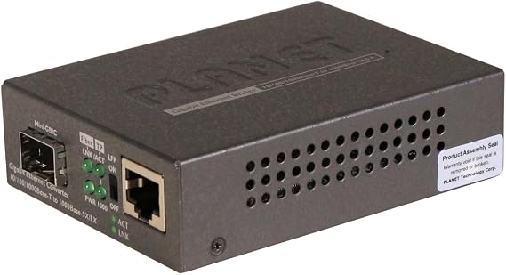 GT-805A: 10/100/1000BASE-T to 100/1000BASE-X Media Converter (mini-GBIC, SFP) - Distance depending on SFP Module