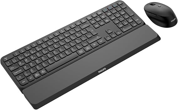 Philips SPT6607 Bluetooth Kablosuz Dual Mod 2.4GHz + 2 Kanallı Türkçe Q Klavye & Mouse Set Siyah