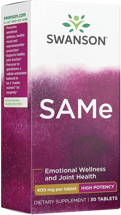 Swanson High-Potency Same 400 Milligrams, 30 Tablets