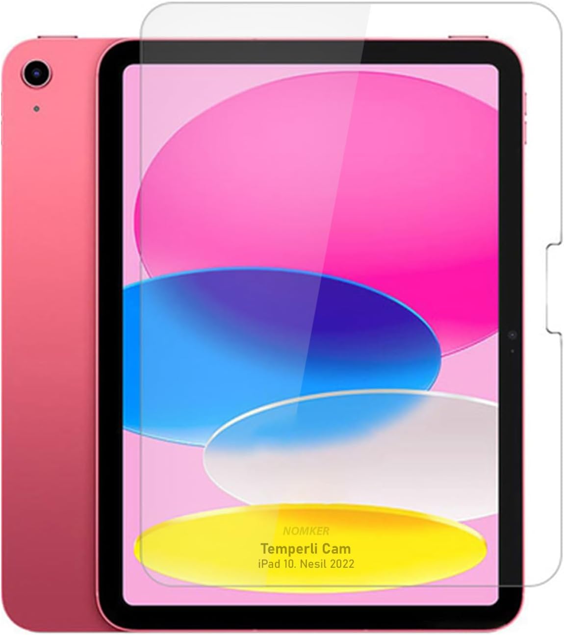 Nomker iPad A16 11 inch 2025  iPad 10th Generation 10.9 inch 2022 compatible Tempered Screen Protector Unbreakable Glass