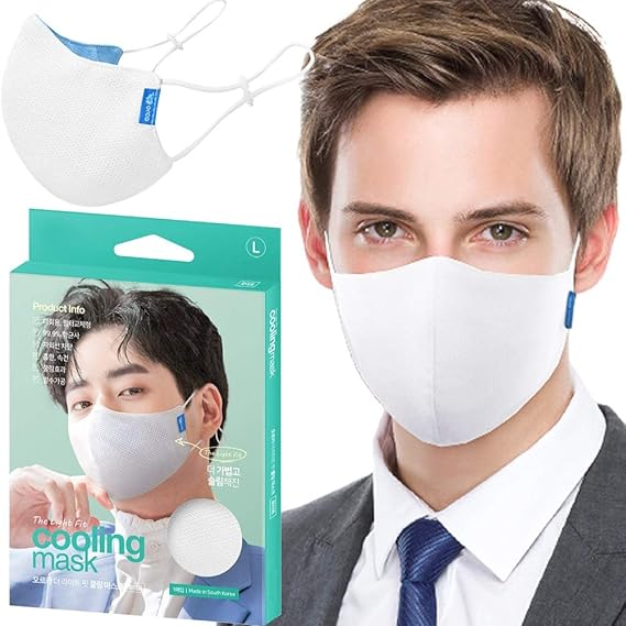 Reusable 3-Ply Cloth Face Mask - Washable Breathable Comfortable Fabric Mask with Nose Wire and Filter Pocket