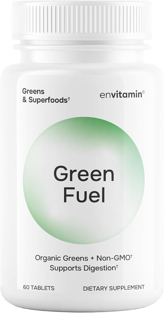 envitamin Green Fuel Organic Greens Tablets - Organic Greens, Fruit and Vegetable Blend