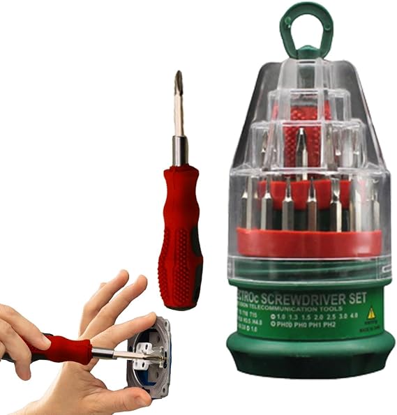 Precision Screwdriver Set Precision Steel Repair Hand Tools | Portable Screw Driver Tool Kit for Electronics Phone PC RC Glasses Jewelry Appliances Furniture Refrigerator TV