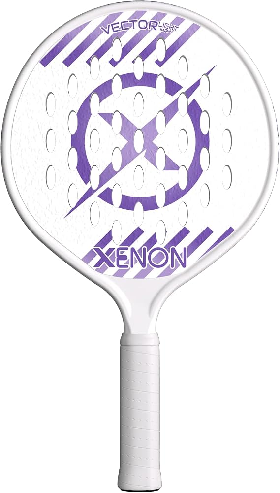 Vector Light Max Version 2 Platform Tennis Paddle by Xenon Paddle, Oversize Head, Even Balance Point, Handle Weighted, Softer Foam Core, Power and Control, 4 Grip
