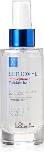 L'Oréal Professionnel Serioxyl, Thicker Hair Serum for Thinning Hair, Enriched with Intra-Cylane, 90 ml