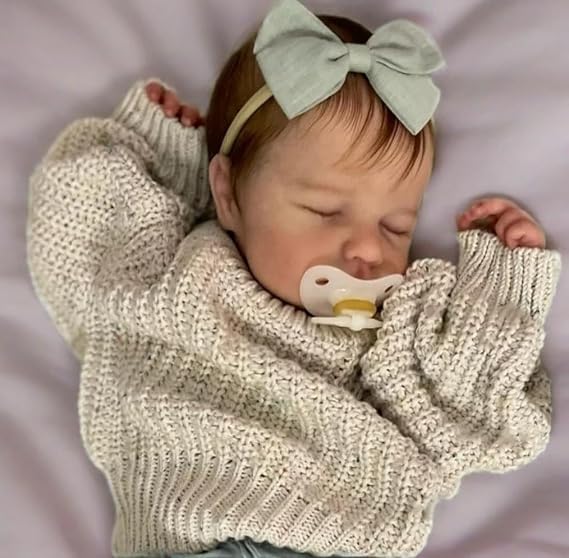 Silicone Reborn Baby Dolls Girls 20 Inch Sleeping Realistic Baby Dolls Girl, Full Body Vinyl Real Life Newborn Babies Doll That Look Real, Waterproof Doll for Kids
