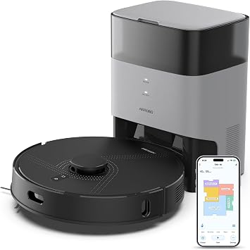 AIRROBO Robot Vacuum and Mop Self Emptying, Powerful Suction