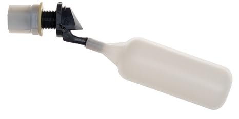Kerick Valve M382 PVC Mini Float Valve, Tank Mount, Fixed Arm, 1.5 gpm at 60 psi, 3/8" Tube Fitting