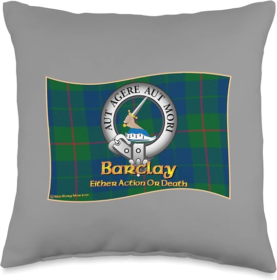Barclay Clan Throw Pillow