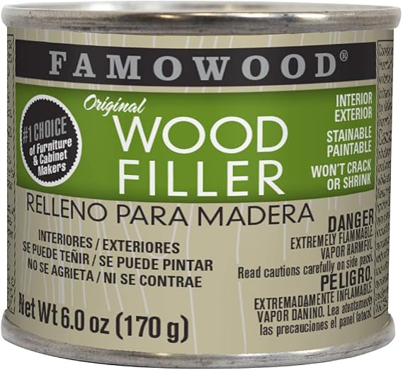 FamoWood 36141116 Original Wood Filler - 1/4 Pint, Fir