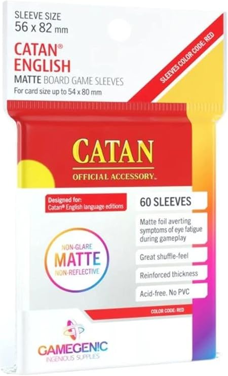 Gamegenic Matte Catan Sleeves (56 x 82mm) (GG1073)