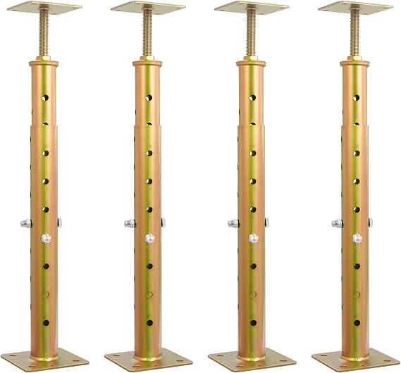 4Pack Adjustable Floor Jack,19" - 36" Telescoping Jack Post