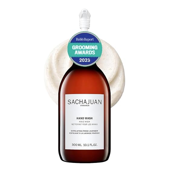 SACHAJUAN Exfoliating Hand Wash, Gentle Scrub Cleanser, Softens, 10.1 oz