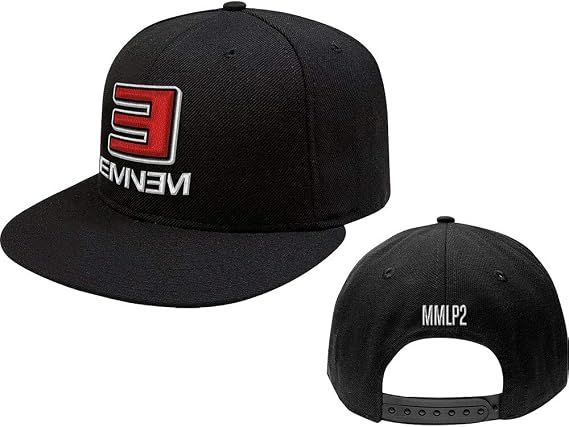 Eminem Men's MMLP2 Snapback Baseball Cap Adjustable Black