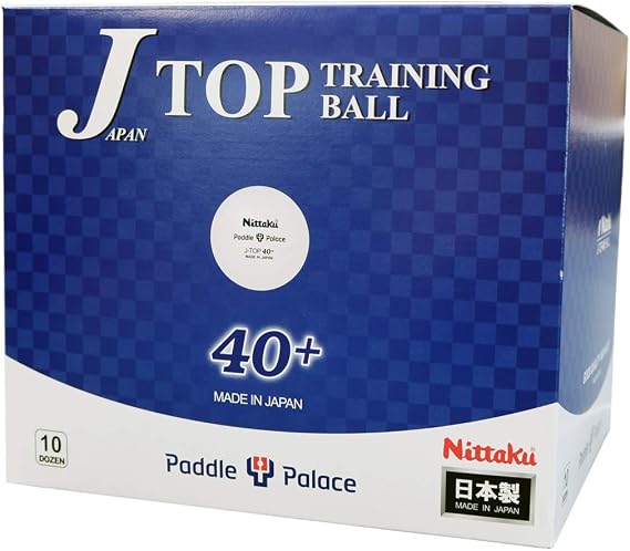 Nittaku J-Top Training Ball 40+ Bulk Pack (120 Table Tennis Balls)
