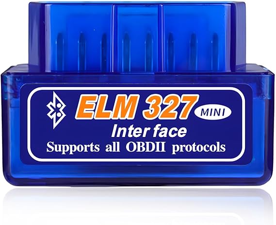 ELM327 OBDII Car Auto Diagnostic Scanner, OBD2 Bluetooth Scan Tool Mini Engine Fault Code Reader, Wireless Interface Adapter Portable Diagnostic Tool for Most OBDII Vehicles