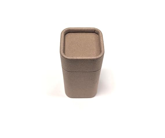 Empty Cardboard Push-Up Deodorant Containers - Square Shape 60g (2.2 oz) (Brown, 12-Pack)